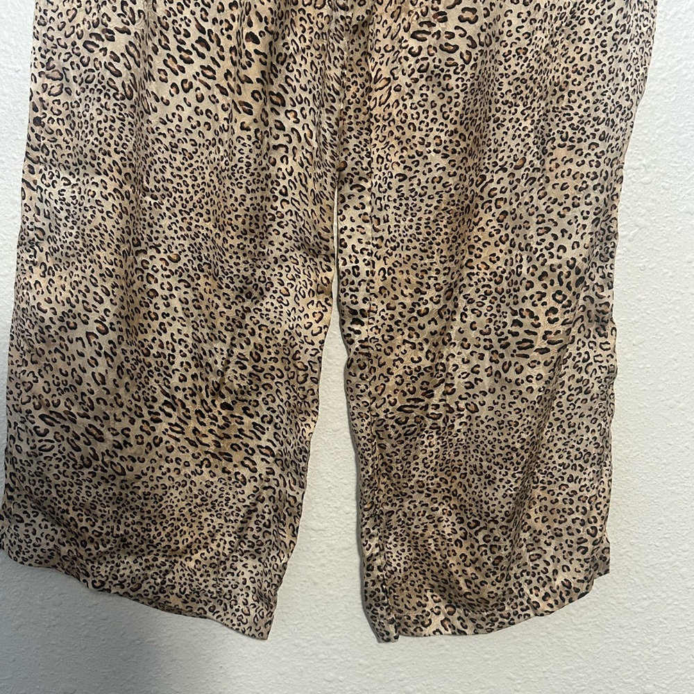 August silk 100% silk Leopard Print Pajama Set - Picture 7 of 13